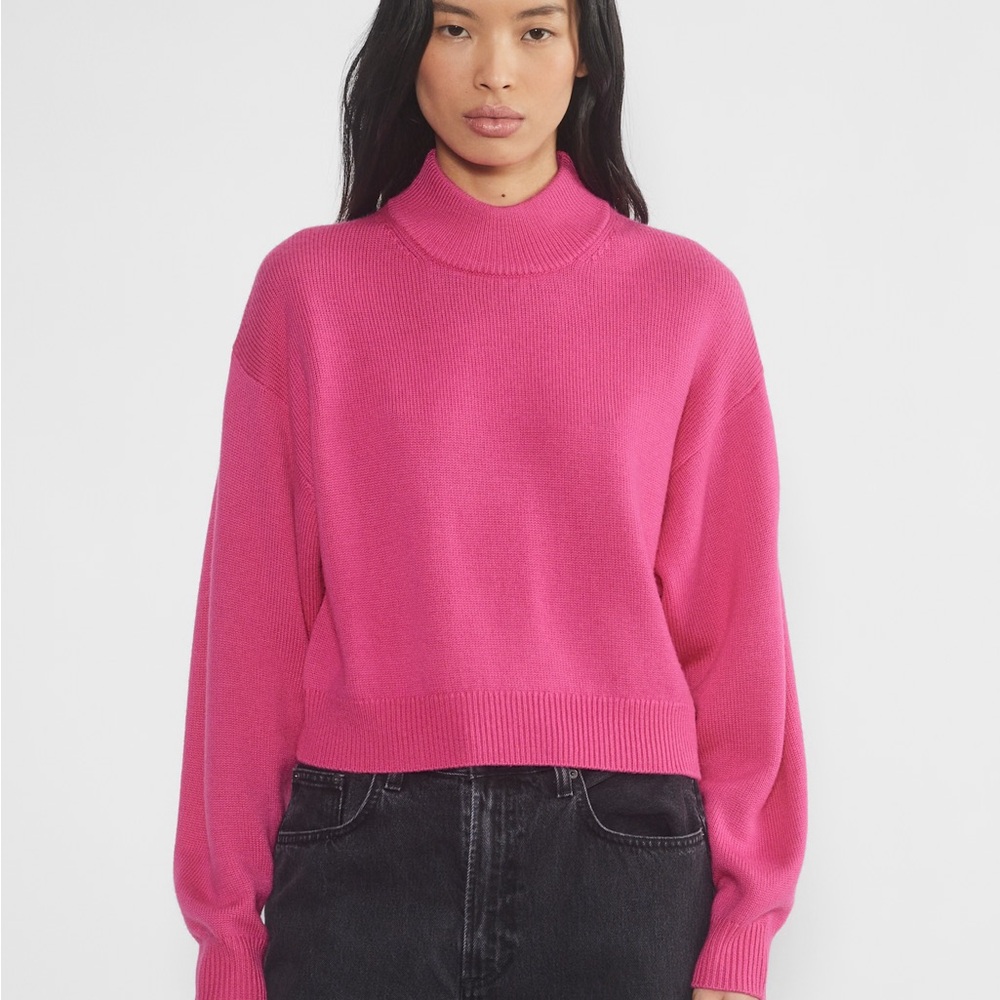 Wilfred Pink Cowl Neck Sweater Relaxed Fit